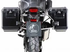 Sidecarrier Cutout acier inoxydable incl. Boîtes latérales Xplorer Cutout noires pour Honda CRF 1100 L Africa Twin (2019-)