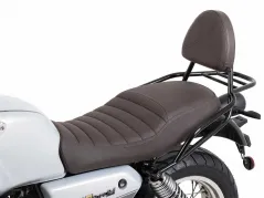 Sissybar mit Gepäckträger schwarz/braun pour Moto Guzzi V7 Special/Stone/Centenario (2021-)