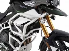 Tankschutzbügel &quot;Solid&quot; blanc pour Triumph Tiger 900 Rally / GT / PRO (2020-)