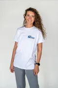 T-Shirt blanc col rond