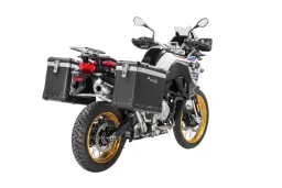 ZEGA Pro système de coffre aluminium pour F900GS Adventure, F850GS/ Adventure, F800GS(2024-), F750GS            Contenance 38/45, Couleur du porte-bagages Argent, Couleur And-Black