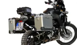 ZEGA Pro système de coffre aluminium pour BMW F800GS/ F700GS/ F650GS (Twin)   Contenance 31/38, Couleur du porte-bagages Noir, Couleur And-Black