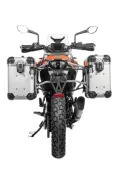 ZEGA Evo système de coffre aluminium pour KTM 390 Adventure Contenance 31/38, Couleur du porte-bagages Argent, Couleur And-S