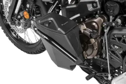 Boîte à outils avec arceau de protection moteur - complet - inox, noir pour Yamaha Tenere 700