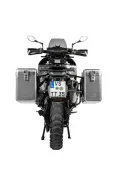 ZEGA Mundo système de coffre aluminium pour Husqvarna Norden 901, KTM 890 Adventure/ 890 Adventure R/ 790 Adventure / 790 Adventure R   Contenance 38/45, Couleur du porte-bagages Noir, Couleur Alu Natural