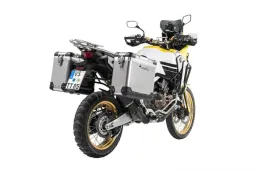 ZEGA Pro système de coffre en aluminium pour Honda CRF1000L Africa Twin (2018-) / CRF1000L Adventure Sports   Contenance 31/38, Couleur du porte-bagages Noir, Couleur And-Black