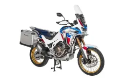 ZEGA Pro système de coffre pour Honda CRF1100L Africa Twin (2022-) / Adventure Sports 31/38 litres avec support en acier inoxydable Contenance 31/38, Couleur du porte-bagages Noir, Couleur Alu Natural