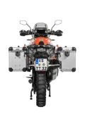 ZEGA Evo X système spécial pour KTM 1050 Adventure/ 1090 Adventure/ 1290 Super Adventure/ 1190 Adventure/ 1190 Adventure R        Contenance 45/45, Couleur du porte-bagages Argent, Couleur And-Black