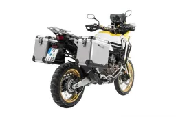 ZEGA Pro système de coffre en aluminium pour Honda CRF1000L Africa Twin (2018-) / CRF1000L Adventure Sports           Contenance 38/45, Couleur du porte-bagages Argent, Couleur And-S