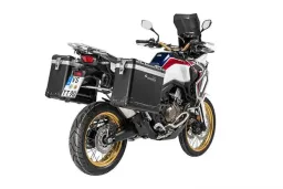 ZEGA Pro système de coffre en aluminium pour Honda CRF1000L Africa Twin (2018-) / CRF1000L Adventure Sports    Contenance 31/38, Couleur du porte-bagages Argent, Couleur Alu Natural