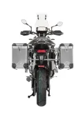 ZEGA Pro système de coffre en aluminium pour Triumph Tiger 900 Contenance 31/38, Couleur du porte-bagages Noir, Couleur Alu Natural